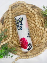 Load image into Gallery viewer, White Monstera Glitter Tumbler