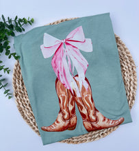 Load image into Gallery viewer, Cowboy Boots Coquette T-Shirt