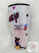 Load image into Gallery viewer, Disney Themed Glitter Tumbler