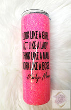 Load image into Gallery viewer, Girl Boss Glitter Tumbler