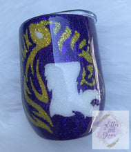 Load image into Gallery viewer, LSU Tiger Glitter Tumbler