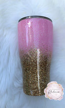 Load image into Gallery viewer, Light Pink/ Gold Glitter Tumbler
