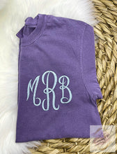 Load image into Gallery viewer, Embroidered Monogrammed T-Shirt