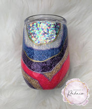 Load image into Gallery viewer, Geode Glitter Tumbler Pink/Purple