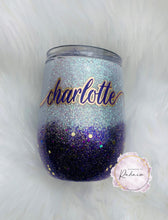 Load image into Gallery viewer, Purple and Gold Glitter Tumbler