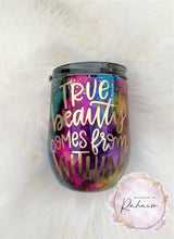 Load image into Gallery viewer, Rainbow Ink Wine Tumbler