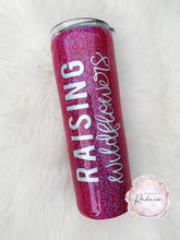 Load image into Gallery viewer, Floral Split Glitter Tumbler