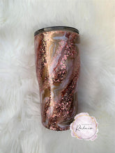 Load image into Gallery viewer, Milky Way Glitter Tumbler Rose Gold