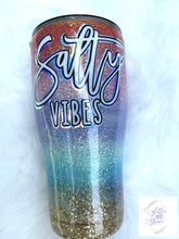 Load image into Gallery viewer, Beach Sunset Glitter Tumbler