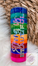 Load image into Gallery viewer, Rainbow Stripe Ink Tumbler
