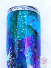 Load image into Gallery viewer, Ocean Watercolor Ink Tumbler