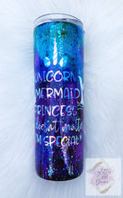 Load image into Gallery viewer, Ocean Watercolor Ink Tumbler