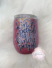 Load image into Gallery viewer, Pink Glitter Tumbler
