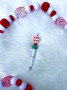 Santa Judgin Beaded Pen