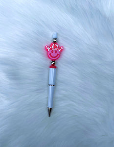 Smiley Cowboy Beaded Pen