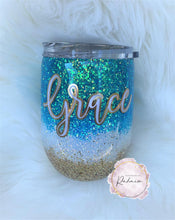 Load image into Gallery viewer, Beach Glitter Tumbler
