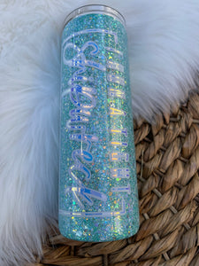 I Run A Tight Shipwreck Glitter Tumbler