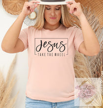 Load image into Gallery viewer, Jesus Take The Wheel T-Shirt
